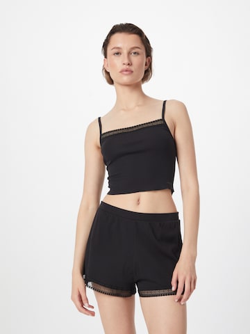 SLOGGI Shorts 'GO Ribbed' in Schwarz