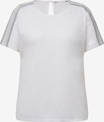 Ulla Popken Shirt in Wit: voorkant