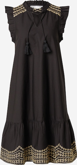 PULZ Jeans Kleid 'CLAIRE' in goldgelb / schwarz, Produktansicht