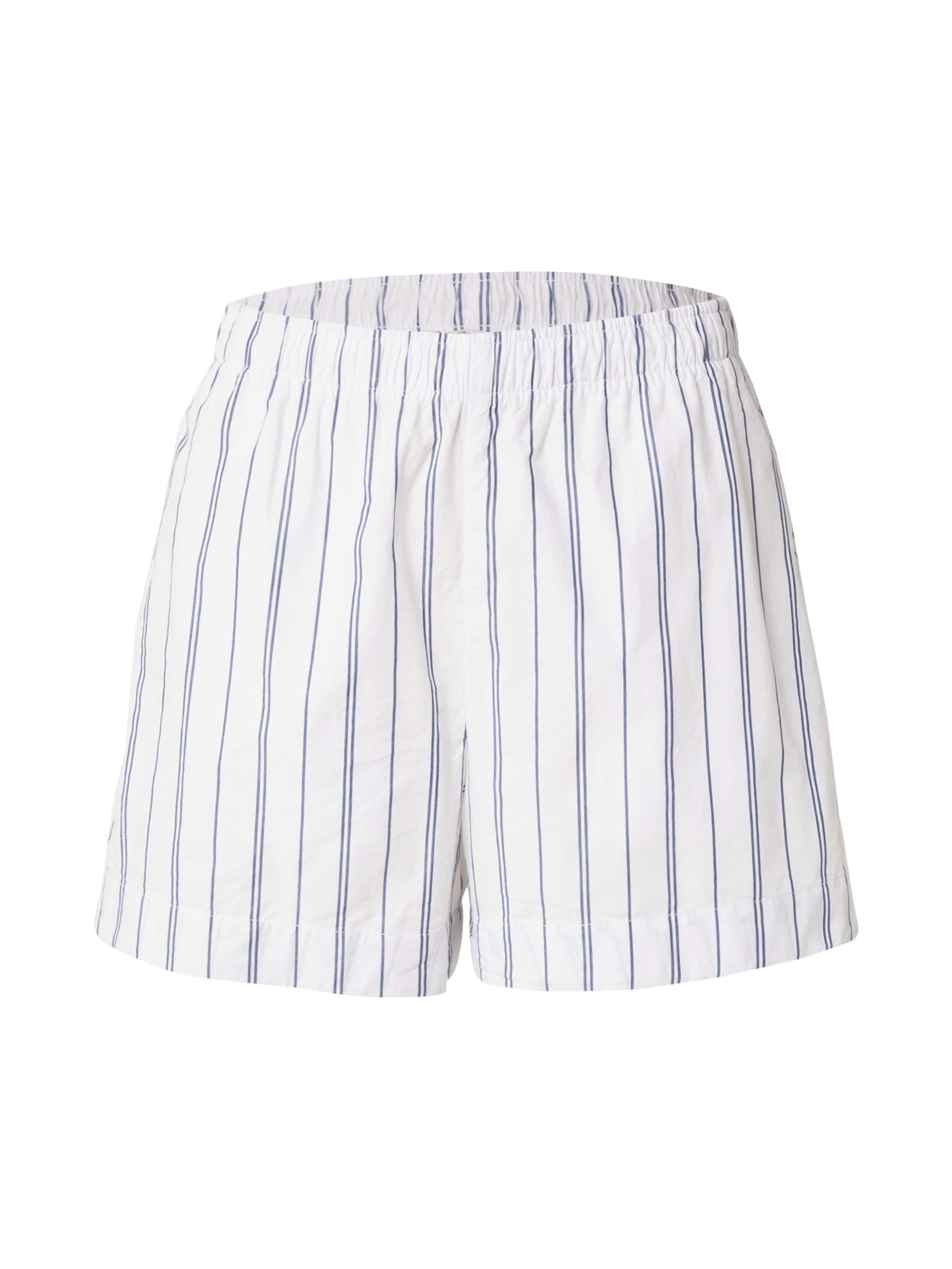 balta Abercrombie & Fitch Laisvas Kelnės: priekis