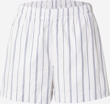 balta Abercrombie & Fitch Laisvas Kelnės: priekis