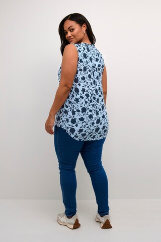 KAFFE CURVE Blouse 'Isma' in Blue