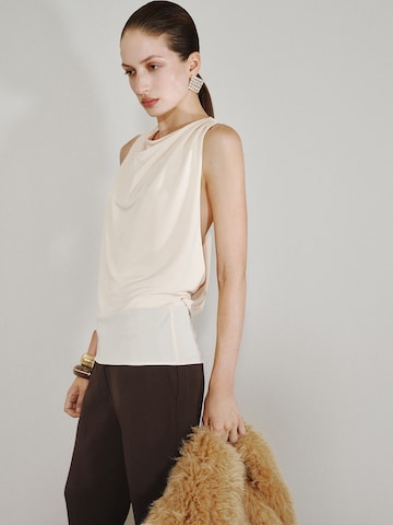 MANGO Bluzka 'XJULIETE' w kolorze beżowy: przód