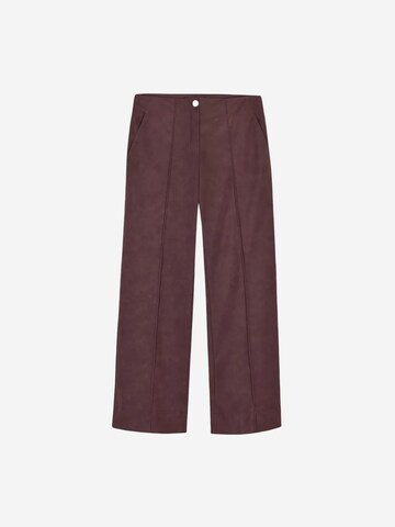 Dilvin Wide leg Broek 'Hose' in Rood: voorkant