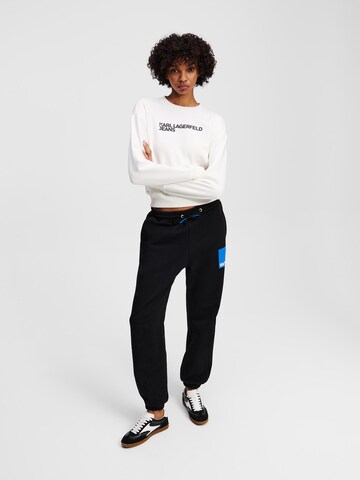 KARL LAGERFELD JEANS Zúžený Kalhoty – černá