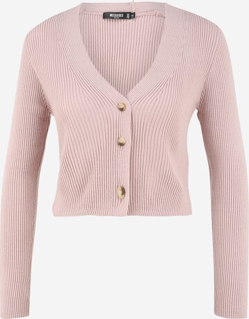 Missguided Petite Knit cardigan in Pink: front