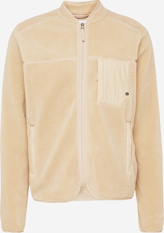 Kronstadt Fleece Jacket 'Kayson' in Beige: front