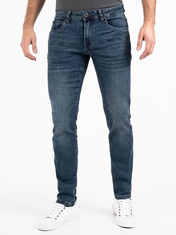 Peak Time Slimfit Jeans i blå: forside