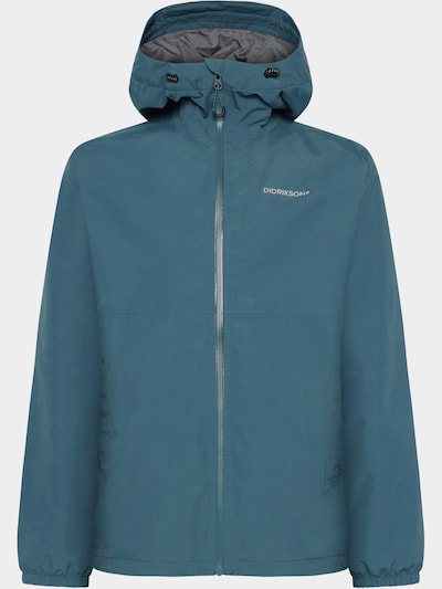 Didriksons Regenjacke 'Dario' in S in taubenblau, Produktansicht
