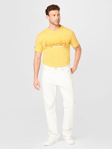 T-Shirt 'Cali' Superdry en jaune