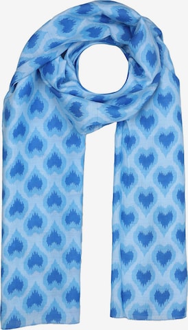 Zwillingsherz Sjaal in Blauw: voorkant