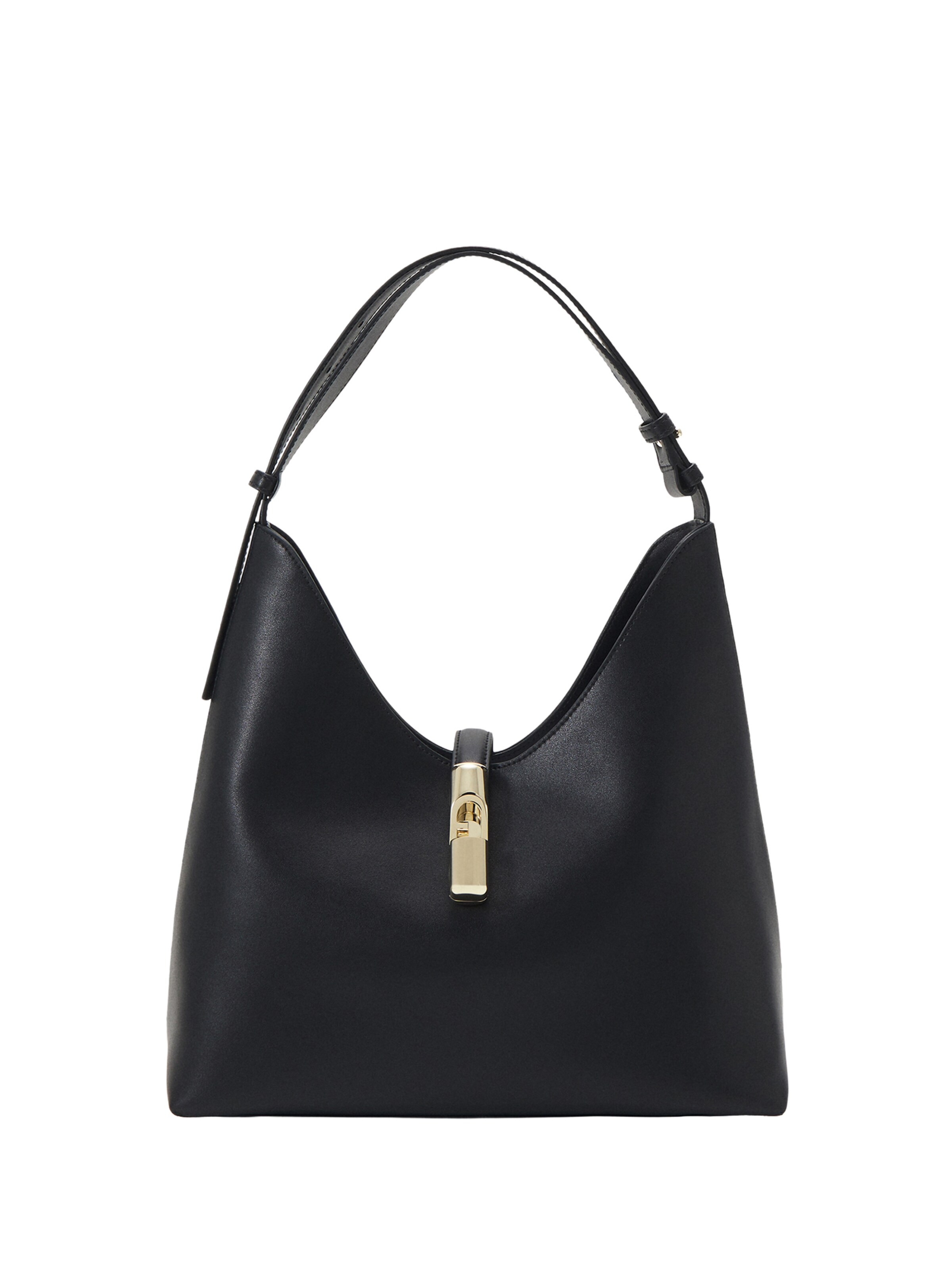 FURLA Shoulder Bag 'GOCCIA' in Black: front