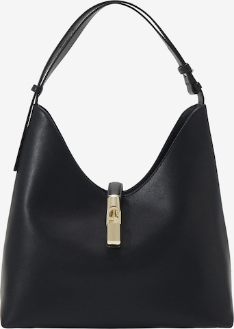 FURLA Schoudertas 'GOCCIA' in Zwart: voorkant