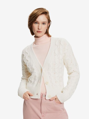 Cardigan ESPRIT en beige : devant