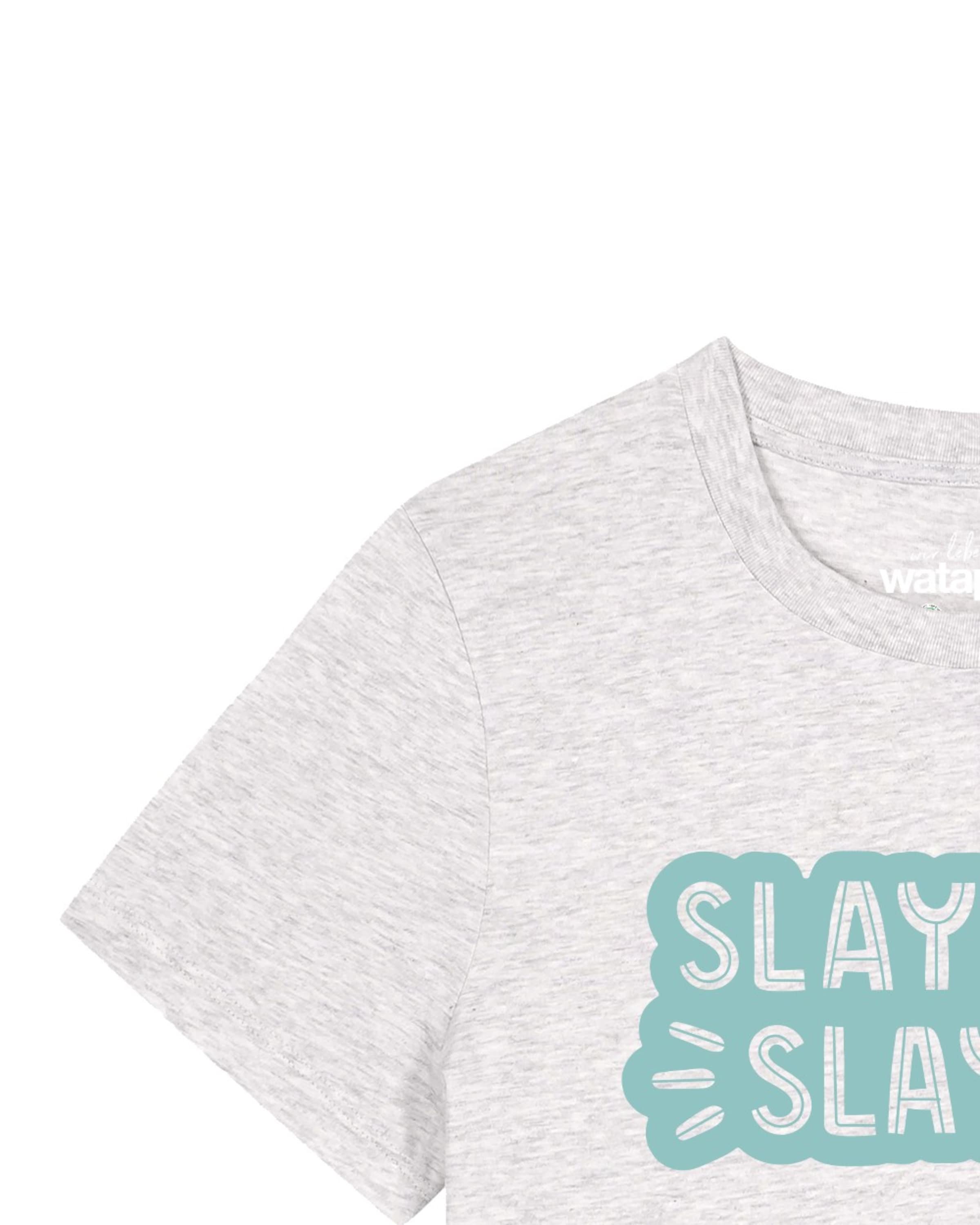 T-shirt 'Slay girl' Watapparel en blanc