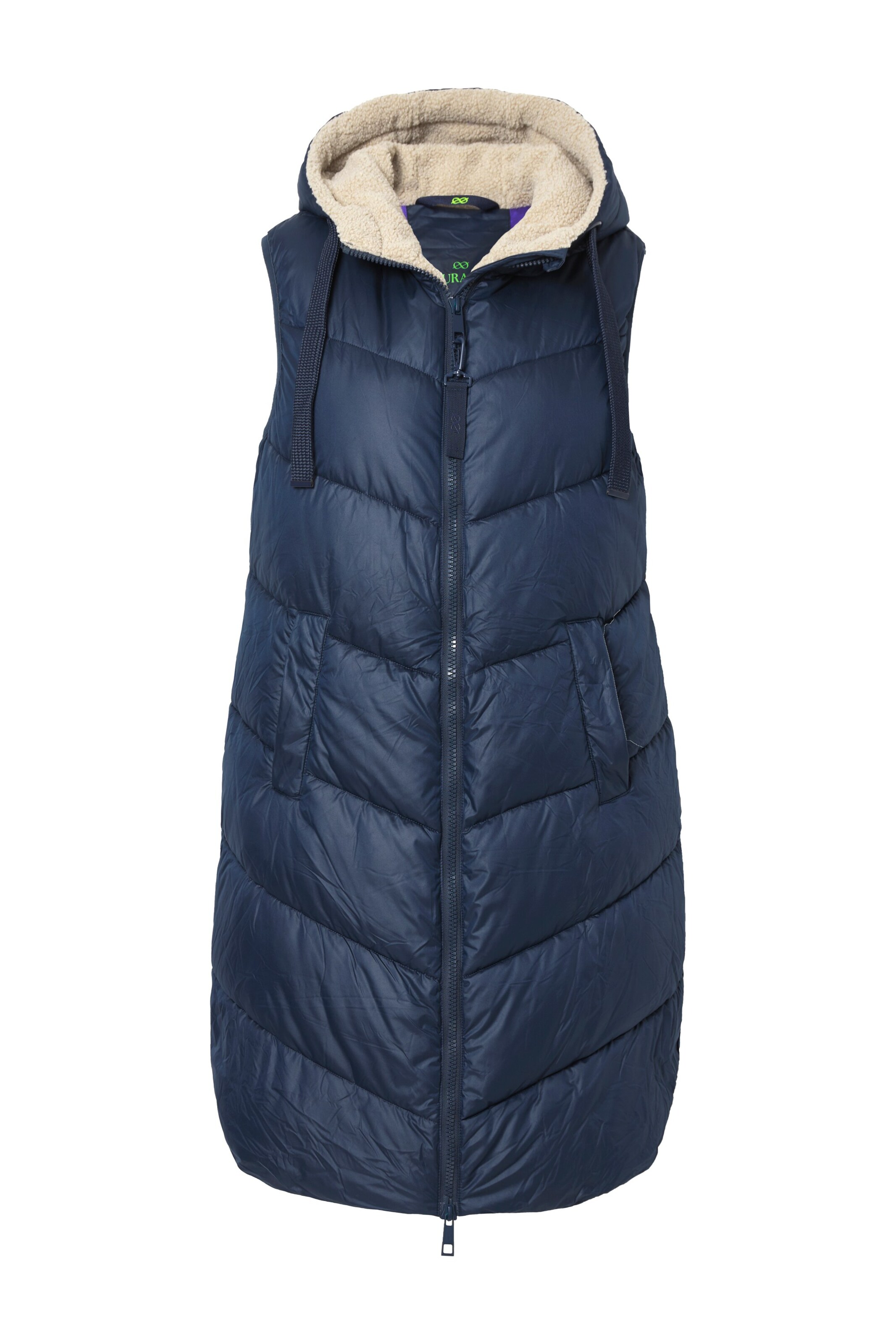 LAURASØN Weste in Blau: Vorderseite