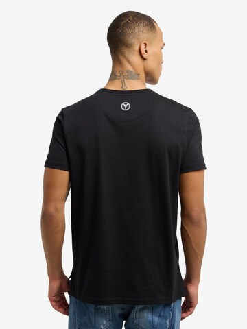 T-Shirt ' Camisa ' Carlo Colucci en noir