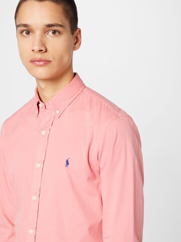 Slim fit Cămașă de la Polo Ralph Lauren pe roșu