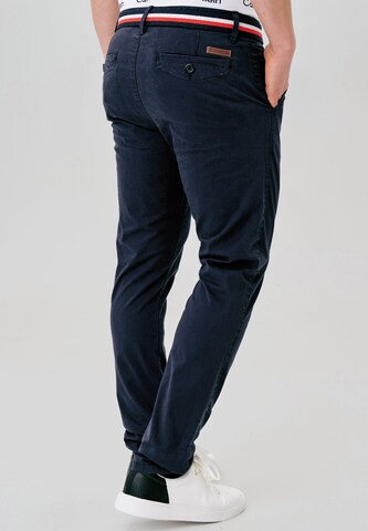 INDICODE JEANS Regular Chino Pants 'Cherry' in Blue