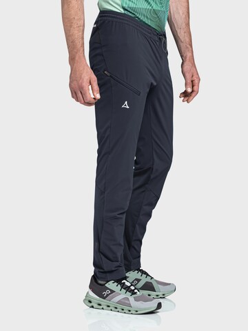 Coupe slim Pantalon outdoor 'Hestad' Schöffel en bleu