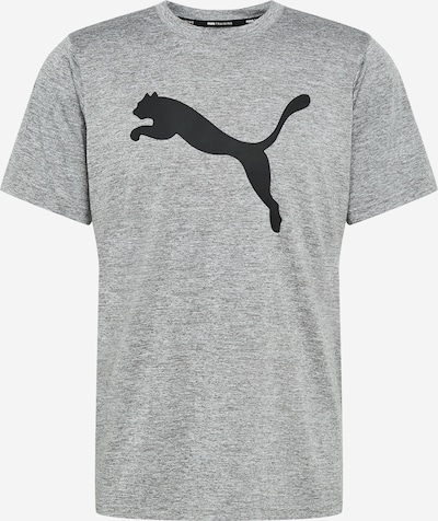 PUMA Funktionsshirt 'HEATHER CAT' in graumeliert / schwarz, Produktansicht