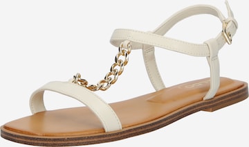 Sandale cu baretă 'ETHOREGAN' de la ALDO pe alb: față