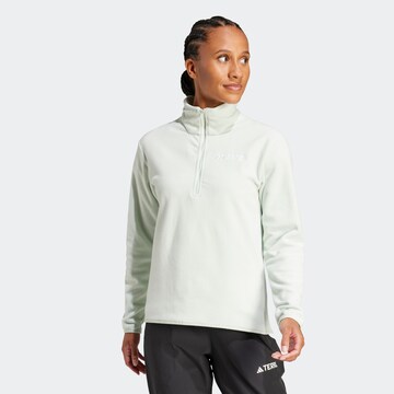 ADIDAS TERREX Athletic Sweater in Green: front