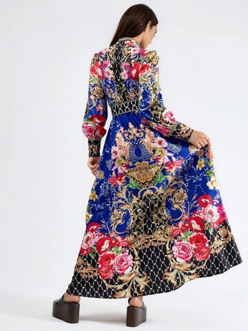 MSN Collection Maxi Kleid in Blau