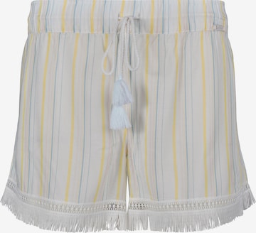 Skiny Spodnie od piżamy 'Festival Vibe' w kolorze biały: przód