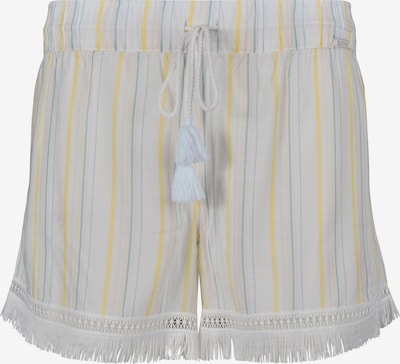 Pantaloni de pijama 'Festival Vibe' Skiny pe albastru fumuriu / galben pastel / alb, Vizualizare produs