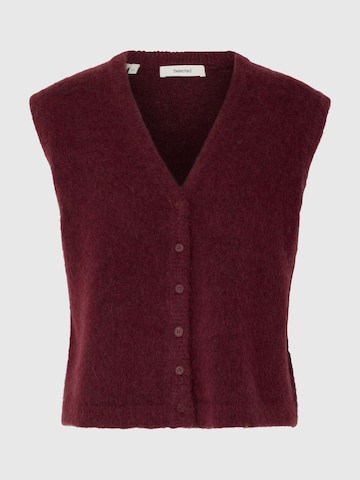 SELECTED - Chaleco de punto en rojo