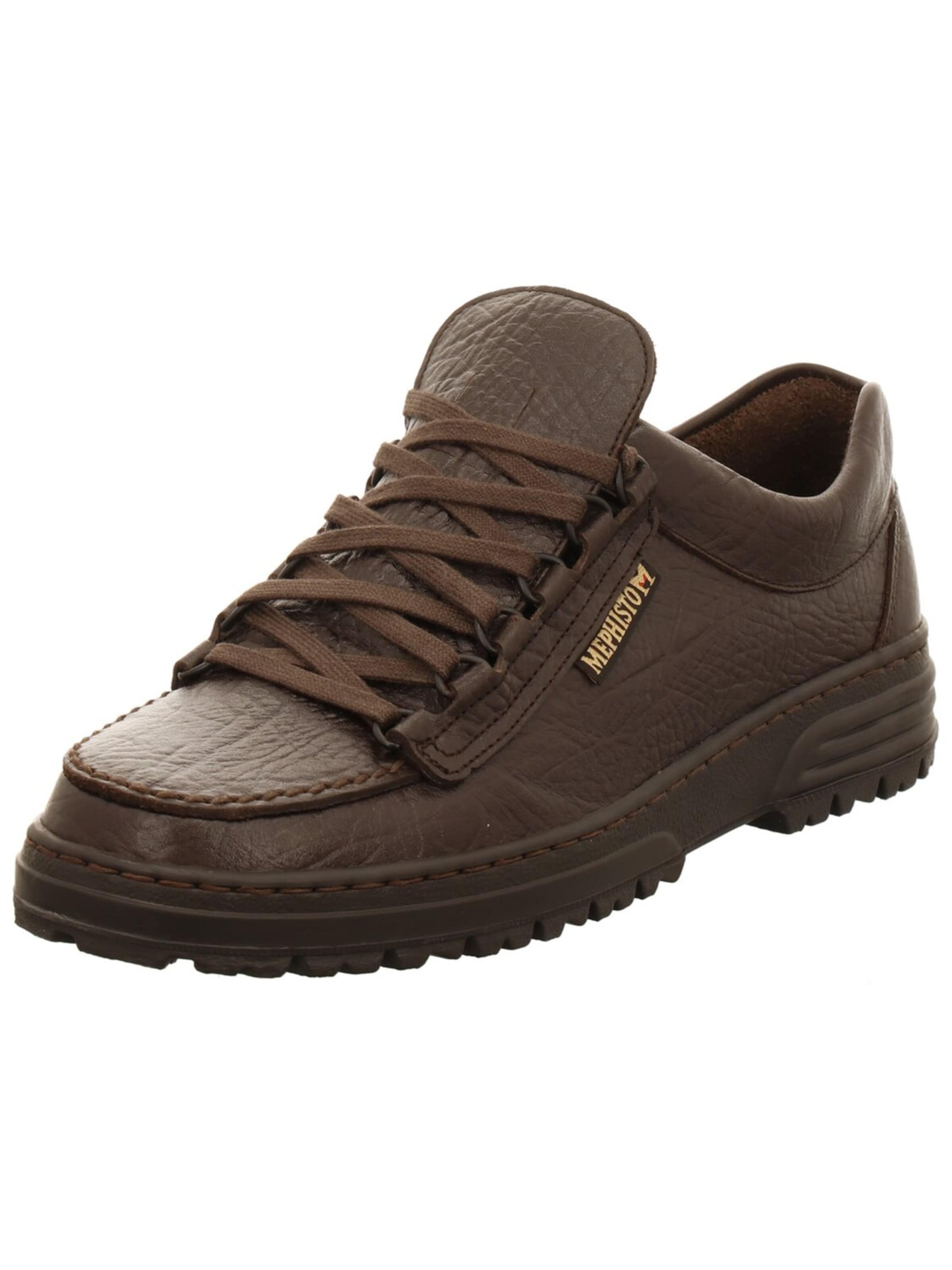 MEPHISTO Lace-Up Shoes 'Schnürschuh Herren Cruiser dark brown Echtleder in braun' in Brown: front