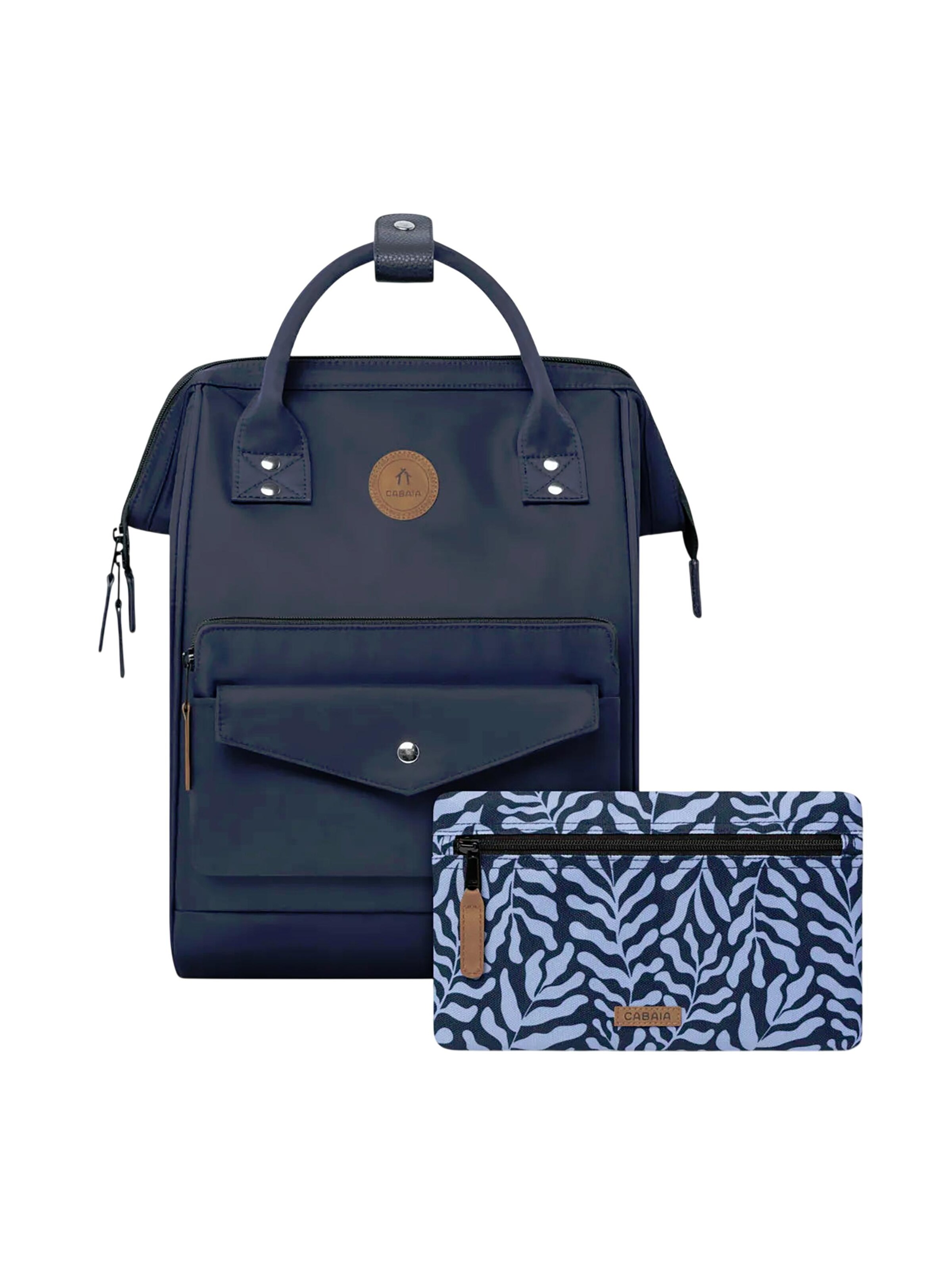 Cabaia Backpack 'Medium Nara' in Blue: front
