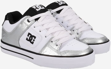 DC ShoesNiske tenisice 'PURE' - bijela boja: prednji dio