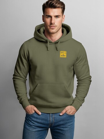 Neverless Sweatshirt 'Think Outside' in Grün