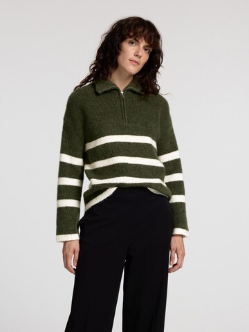 Pull-over 'MALINE' SELECTED en vert : devant