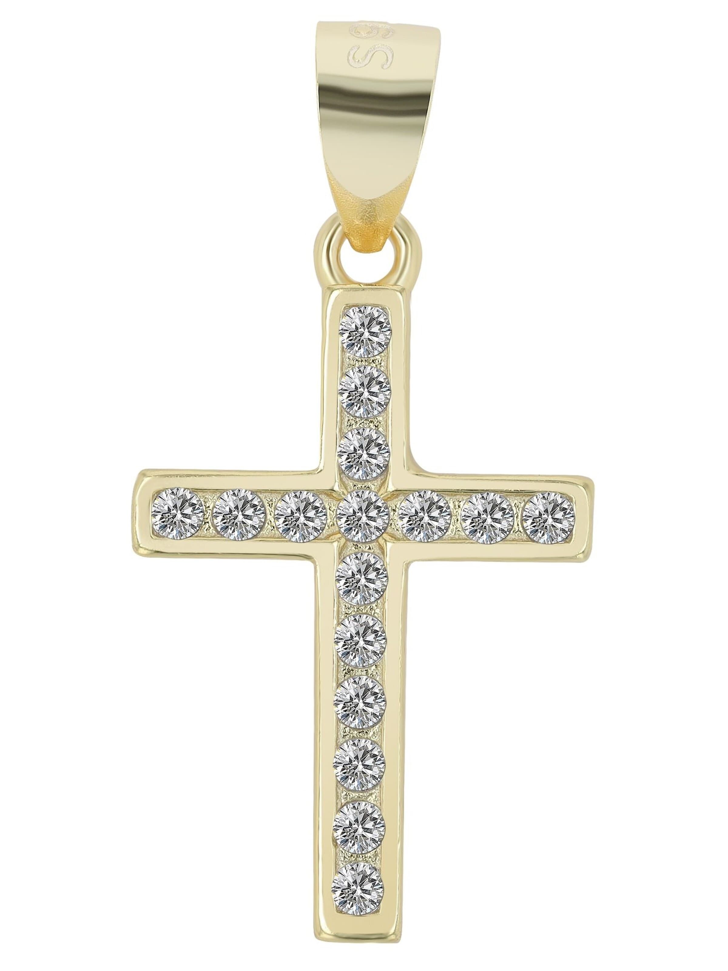 Akzent Pendant '"Mireio" aus 925 Sterlingsilber, rhodiniert, langlebig' in Gold