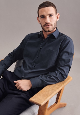 Coupe regular Chemise business SEIDENSTICKER en bleu