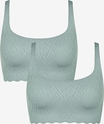 SLOGGI Bustier Bustier ' ZERO Feel Bliss Top ' in Blau: Vorderseite
