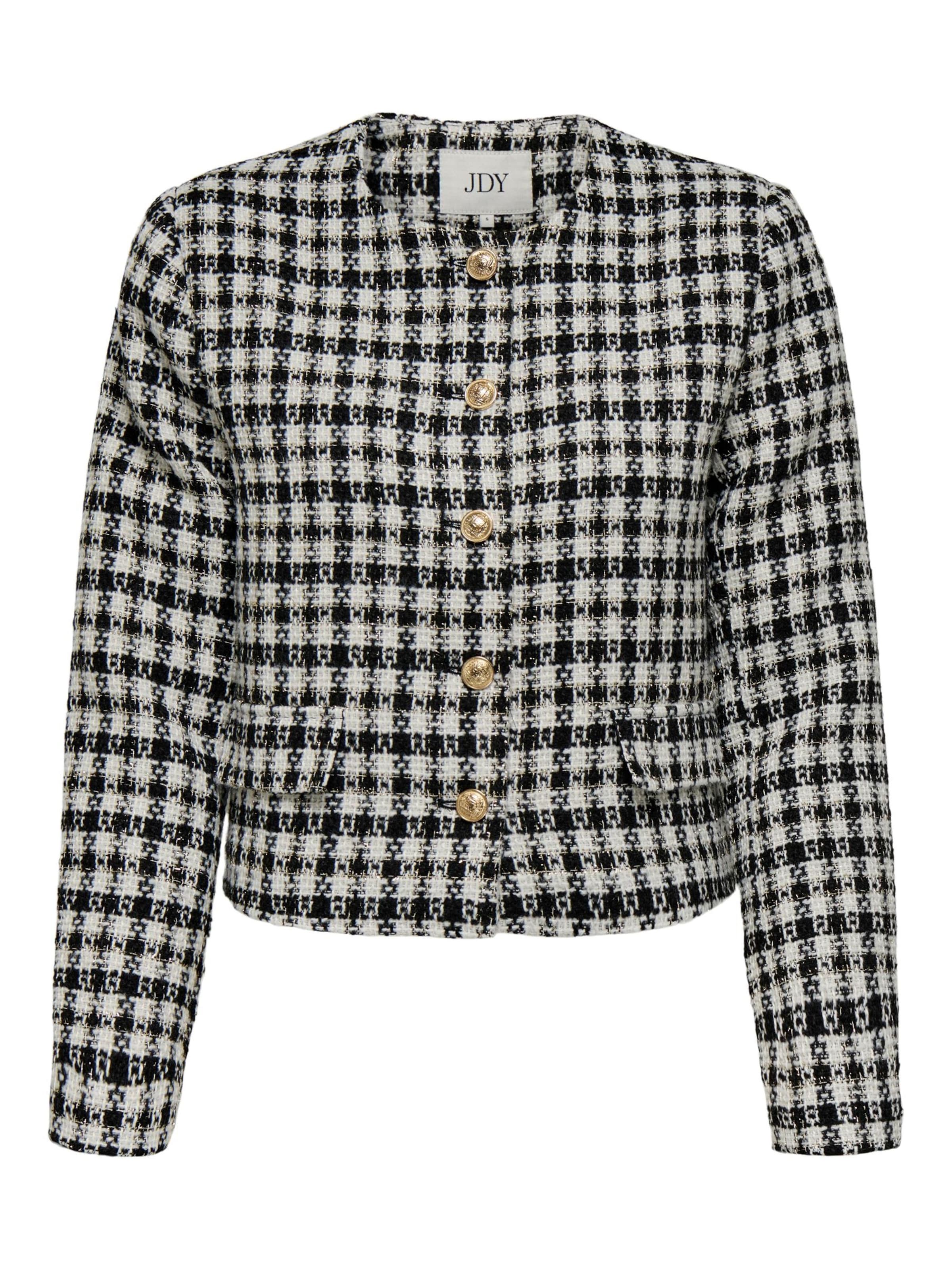 JDY - regular Pantalón plisado en negro: frente