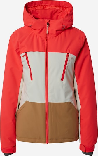 PROTEST Outdoor jakna 'BAOW ' u smeđa / svijetlosiva / crvena, Pregled proizvoda