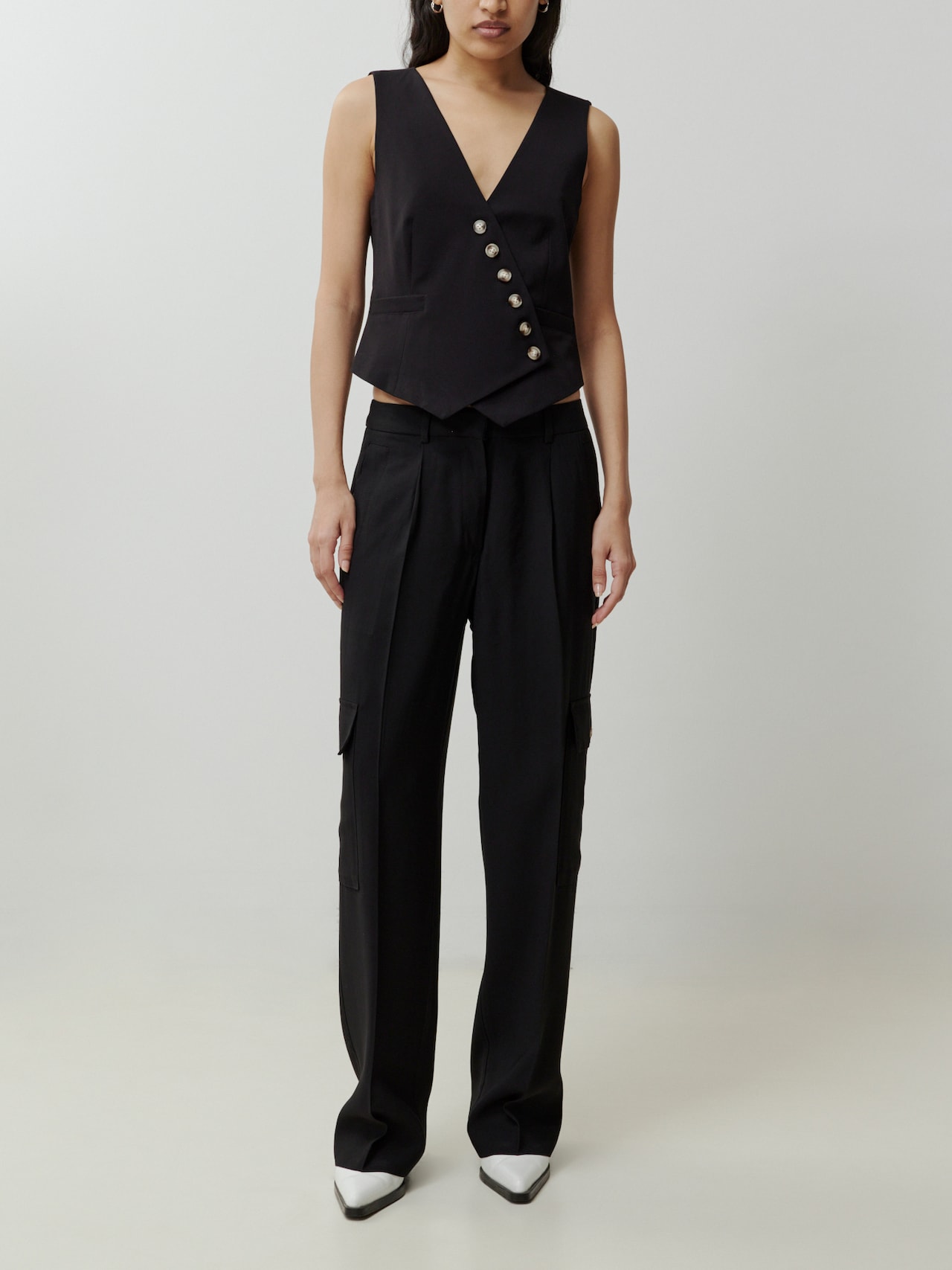 EDITED Produits Pantalon cargo 'Mako' noir