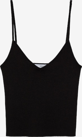 MANGO Broderad topp 'GALICIA' i svart: framsida