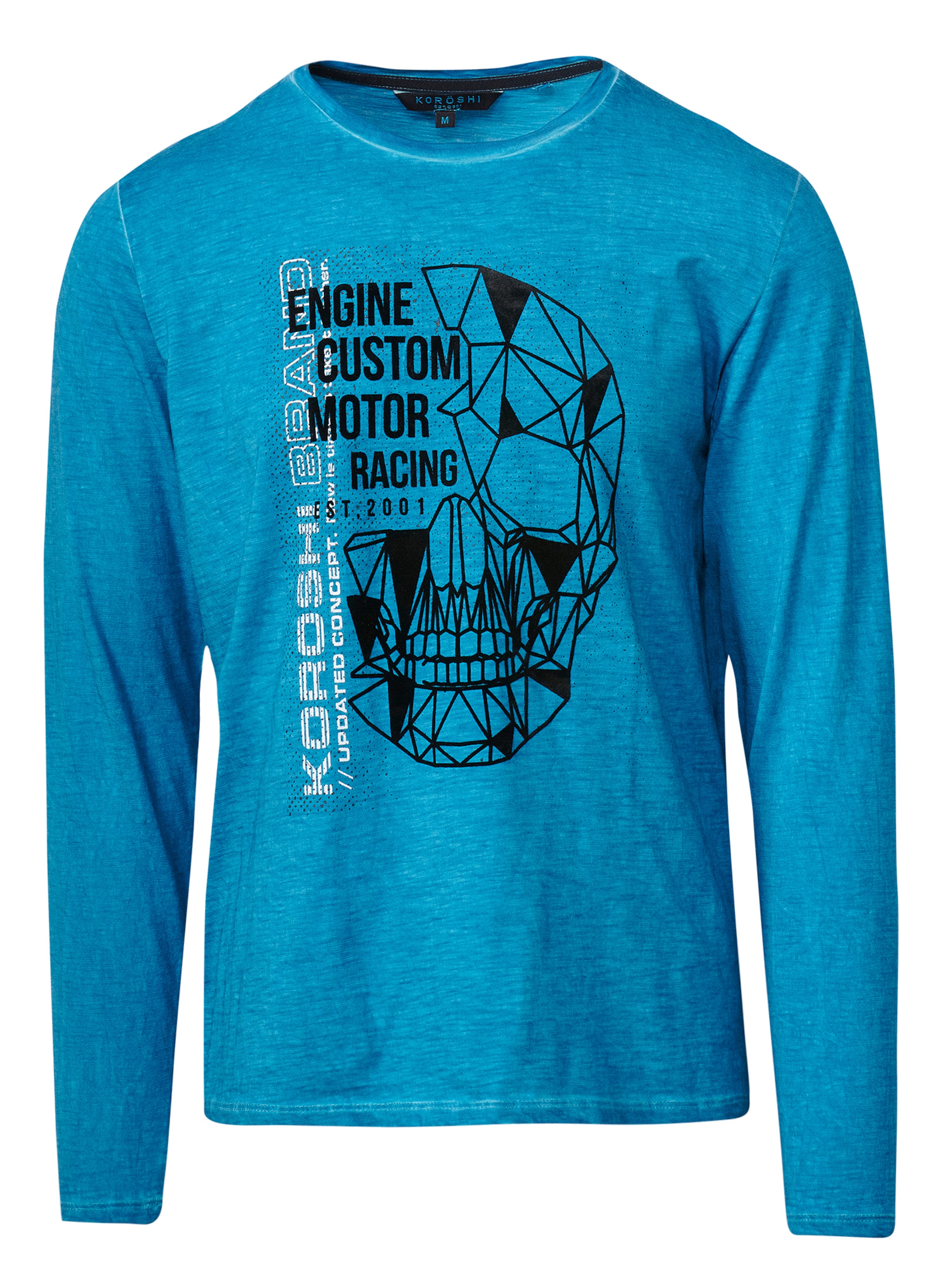 Tricou de la KOROSHI pe albastru: față