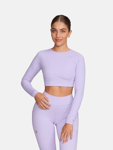 T-shirt fonctionnel 'Helen' GOLD´S GYM APPAREL en violet : devant