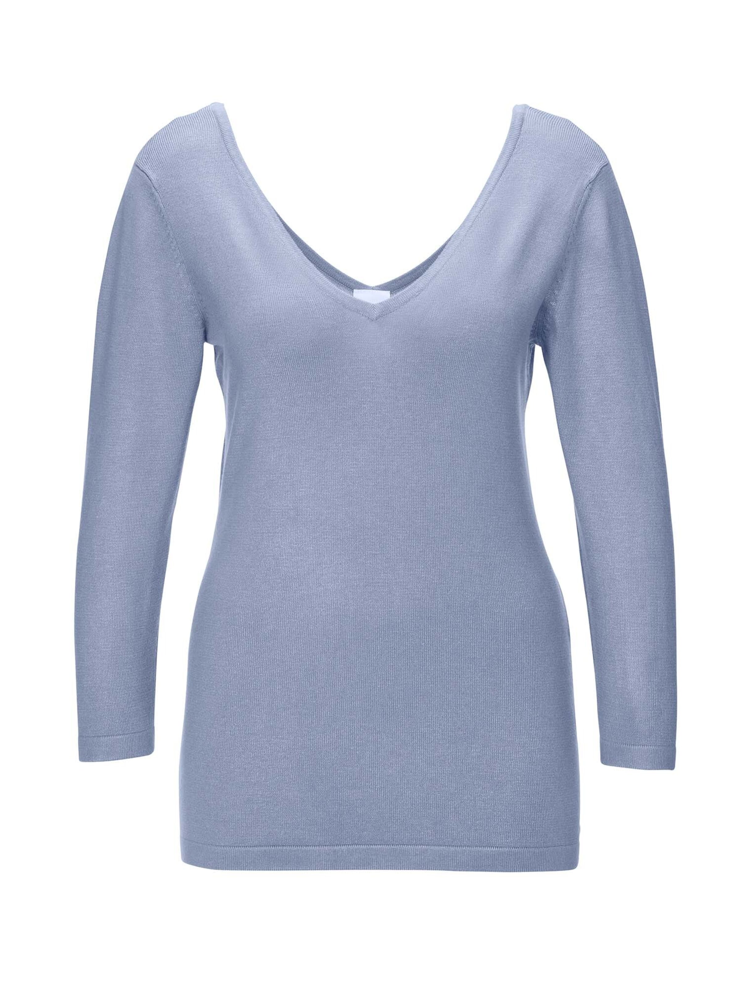 MADELEINE Pullover in Blau: Vorderseite
