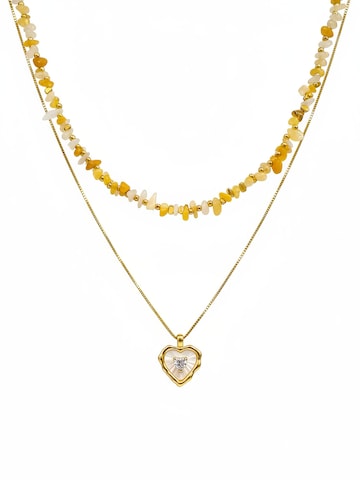 Nemomatheo Necklace 'Liebesglanz' in Gold: front