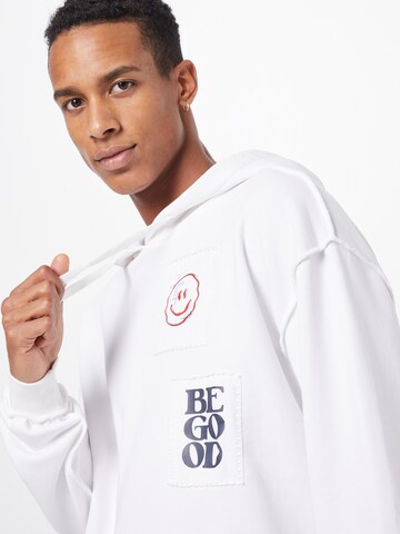 ABOUT YOU Limited Sweatshirt 'Leo' by Jannik Stutzenberger' in White