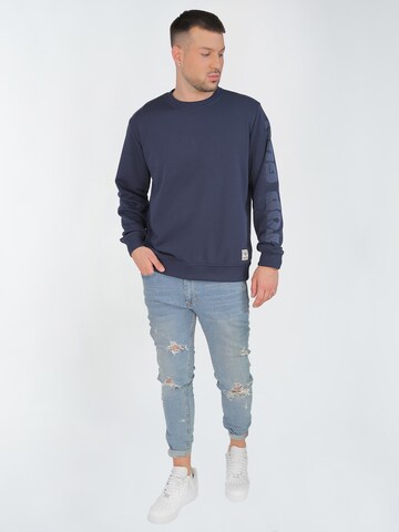 TOP GUN Sweatshirt ' TG22008 ' in Blue