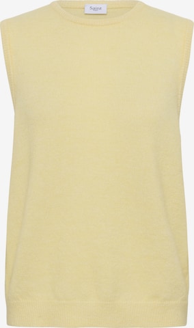 SAINT TROPEZ Trui 'Zanett' in Geel: voorkant